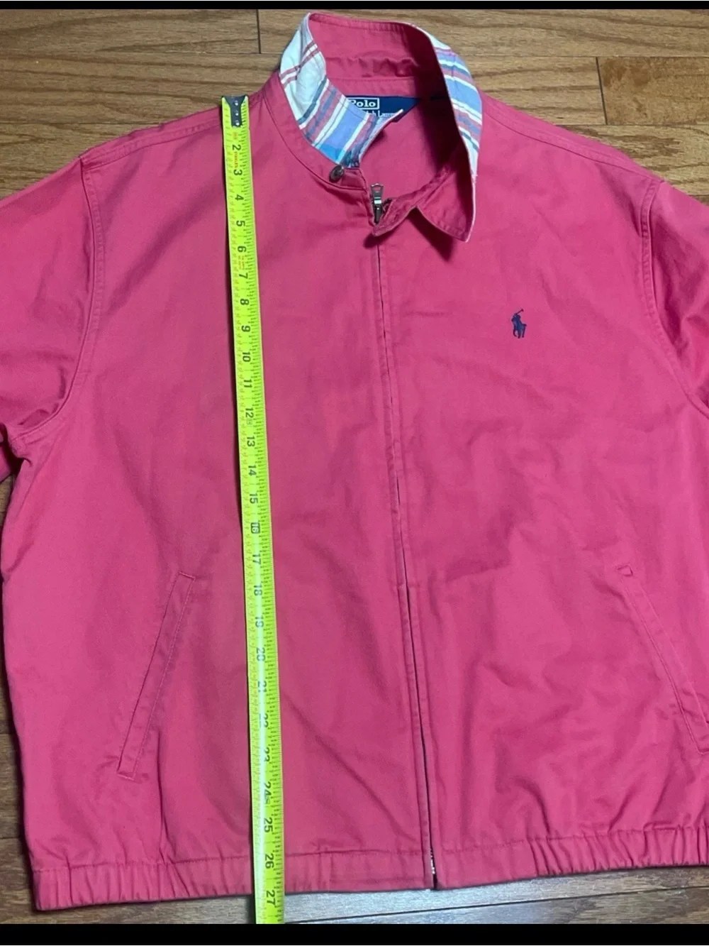 Polo by Ralph Lauren Red Classic Zip-Front Jacket mens Sz XL  cotton